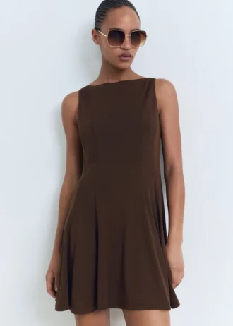 Robe plissée A-line