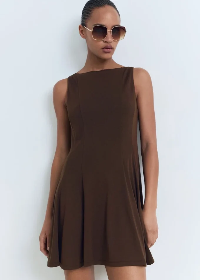 Robe plissée A-line Robe plissée A-line