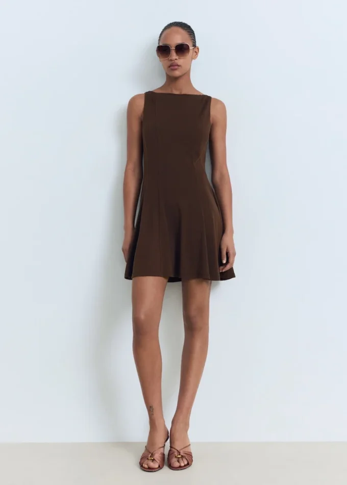 Robe plissée A-line Robe plissée A-line