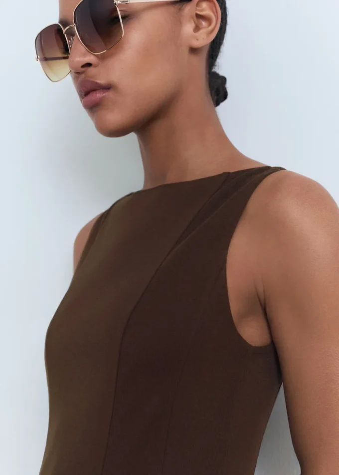 Robe plissée A-line Robe plissée A-line