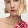 Robe plissée asymétrique avec ouverture Robe plissée asymétrique avec ouverture