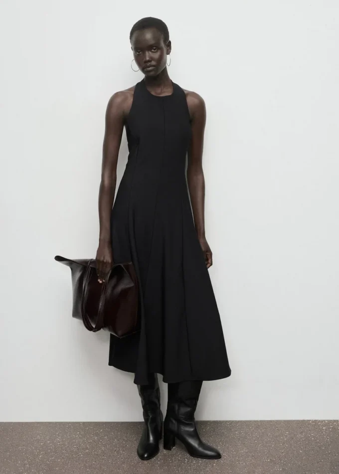 Robe plissée à dos nu Robe plissée à dos nu