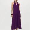 Robe plissée à dos nu Robe plissée à dos nu