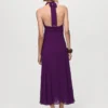 Robe plissée à dos nu Robe plissée à dos nu