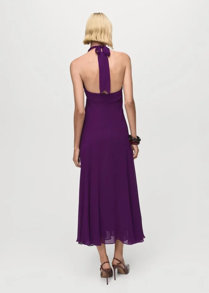 Robe plissée à dos nu Robe plissée à dos nu