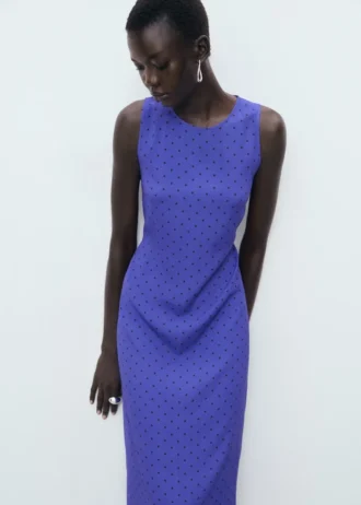 Robe à pois avec nœud
