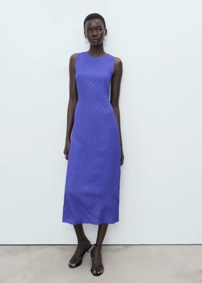 Robe à pois avec nœud Robe à pois avec nœud