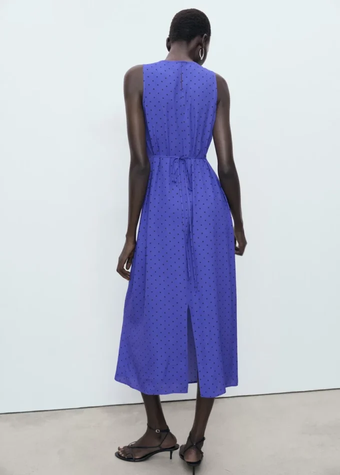 Robe à pois avec nœud Robe à pois avec nœud