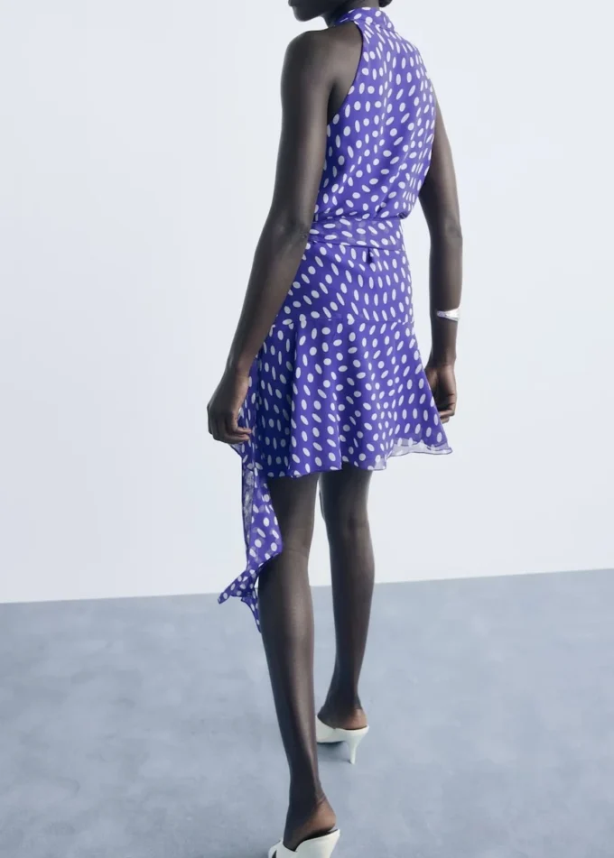 Robe portefeuille à pois Robe portefeuille à pois