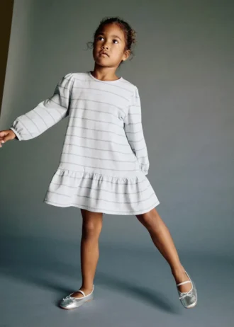 Robe rayée en coton mélangé Robe rayée en coton mélangé