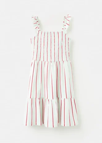 Robe à rayures et volants Robe à rayures et volants