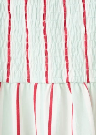 Robe à rayures et volants Robe à rayures et volants