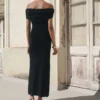 Robe sans bretelles en maille Robe sans bretelles en maille