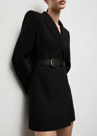 Robe style blazer avec ceinture