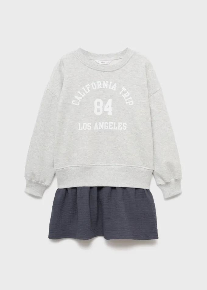 Robe sweat combinée Robe sweat combinée