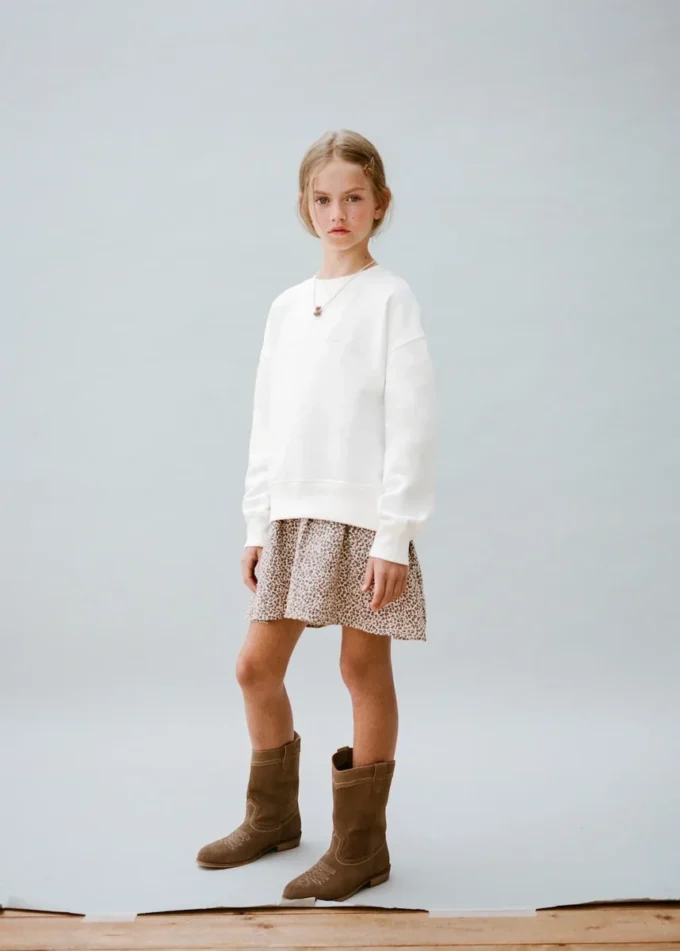 Robe sweat-shirt imprimé léopard Robe sweat-shirt imprimé léopard