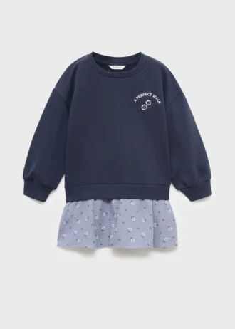 Robe sweat-shirt à motif floral Robe sweat-shirt à motif floral