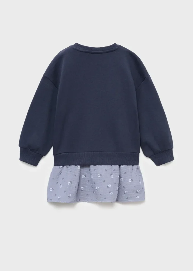 Robe sweat-shirt à motif floral Robe sweat-shirt à motif floral