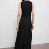 Robe tissée combinée avec ceinture Robe tissée combinée avec ceinture