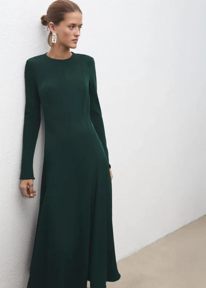 Robe trapèze avec godets Robe trapèze avec godets