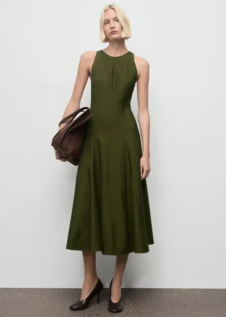 Robe trapèze avec godets