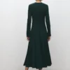 Robe trapèze avec godets Robe trapèze avec godets