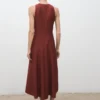 Robe trapèze avec godets Robe trapèze avec godets