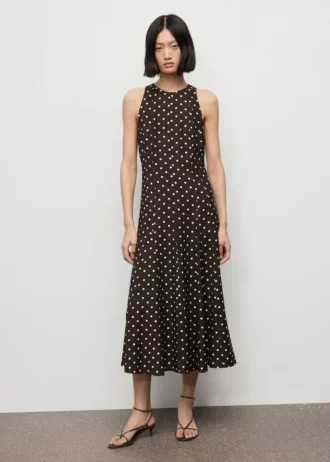 Robe trapèze à pois