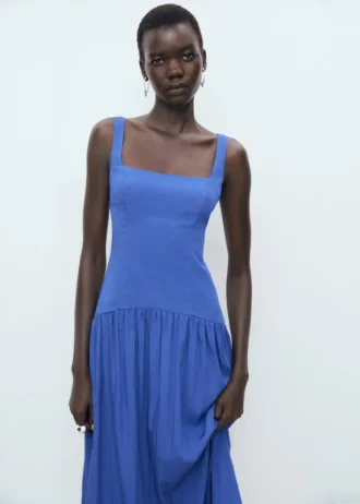 Robe évasée en coton Robe évasée en coton