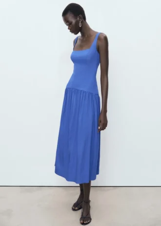 Robe évasée en coton Robe évasée en coton