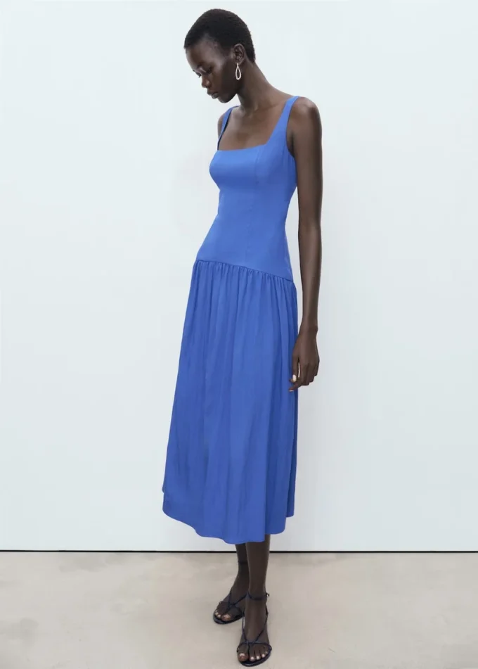 Robe évasée en coton Robe évasée en coton