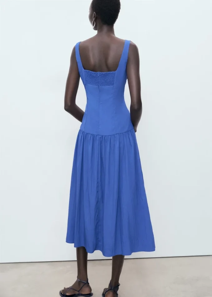 Robe évasée en coton Robe évasée en coton