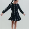 Robe à volants brodée Robe à volants brodée