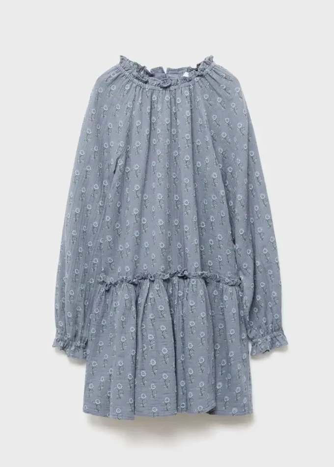 Robe à volants et à fleurs Robe à volants et à fleurs