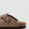 Sabots en cuir avec boucle