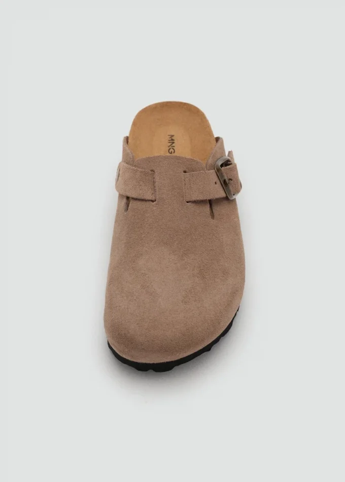Sabots en cuir avec boucle