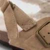 Sabots en peau de mouton avec doublure effet fourrure