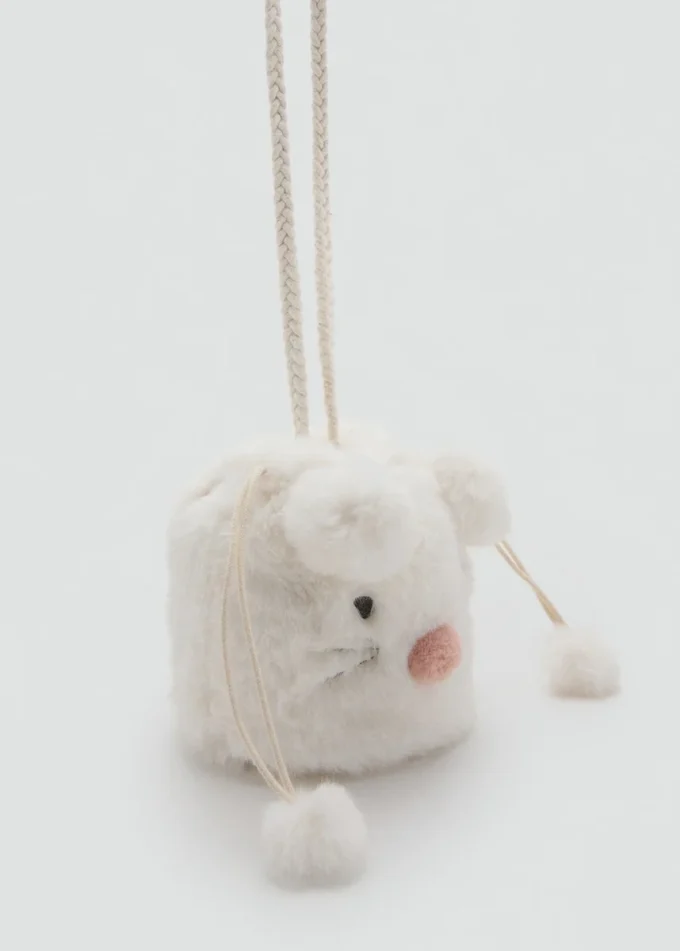 Sac avec oreilles et pompons Sac avec oreilles et pompons