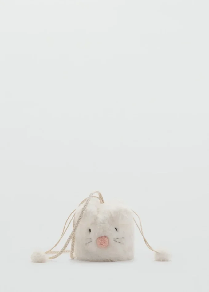 Sac avec oreilles et pompons Sac avec oreilles et pompons