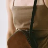 Sac à bandoulière en cuir suédé Sac à bandoulière en cuir suédé