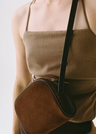 Sac à bandoulière en cuir suédé Sac à bandoulière en cuir suédé