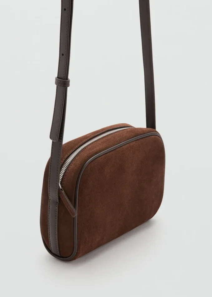 Sac à bandoulière en cuir suédé Sac à bandoulière en cuir suédé