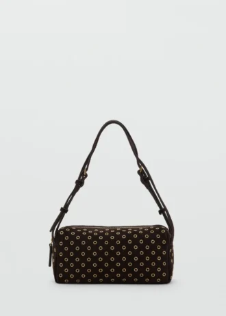 Sac à bandoulière en daim avec œillets Sac à bandoulière en daim avec œillets