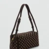 Sac à bandoulière en daim avec œillets Sac à bandoulière en daim avec œillets