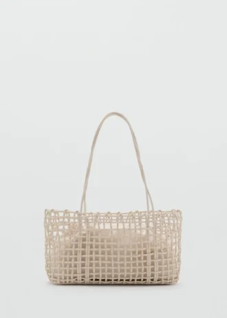 Sac à bandoulière tressé moyen