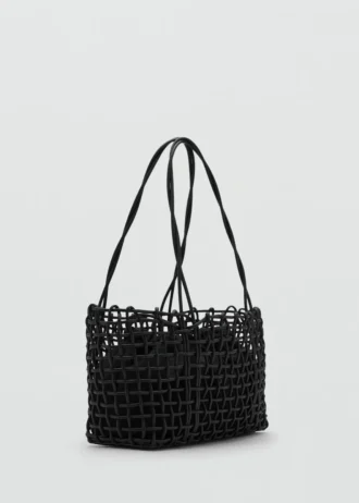 Sac à bandoulière tressé moyen