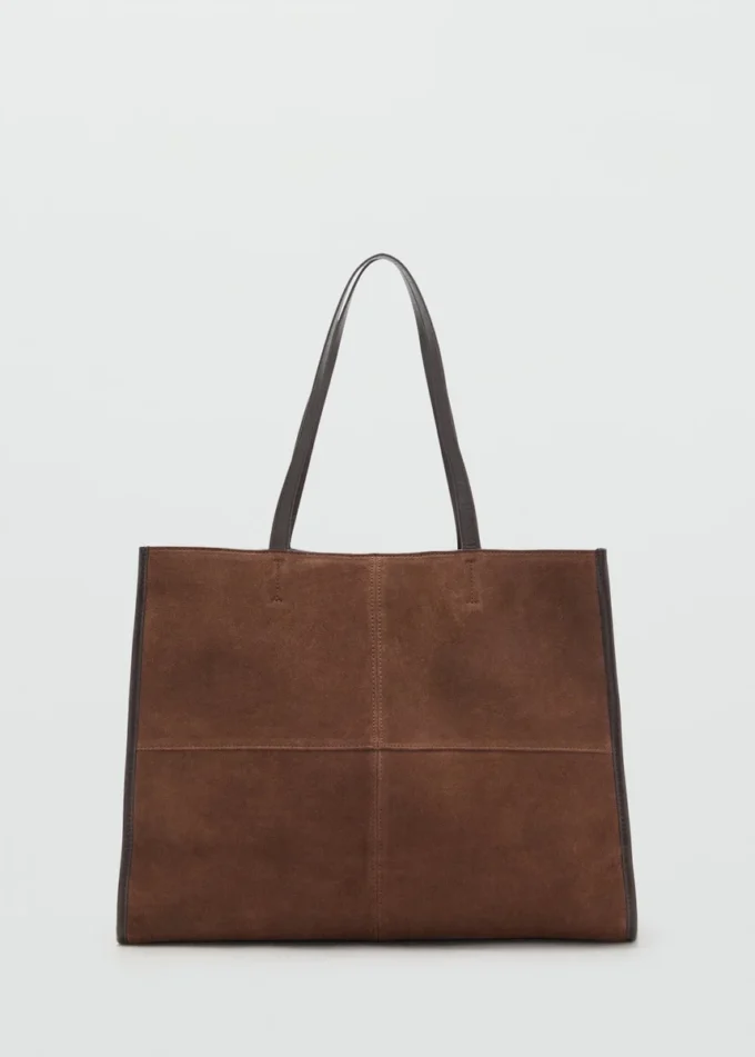 Sac cabas en cuir suédé Sac cabas en cuir suédé