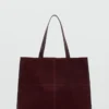Sac cabas en cuir suédé Sac cabas en cuir suédé