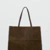 Sac cabas en cuir suédé Sac cabas en cuir suédé