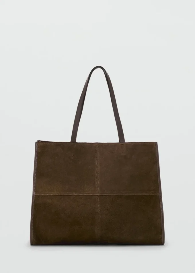 Sac cabas en cuir suédé Sac cabas en cuir suédé
